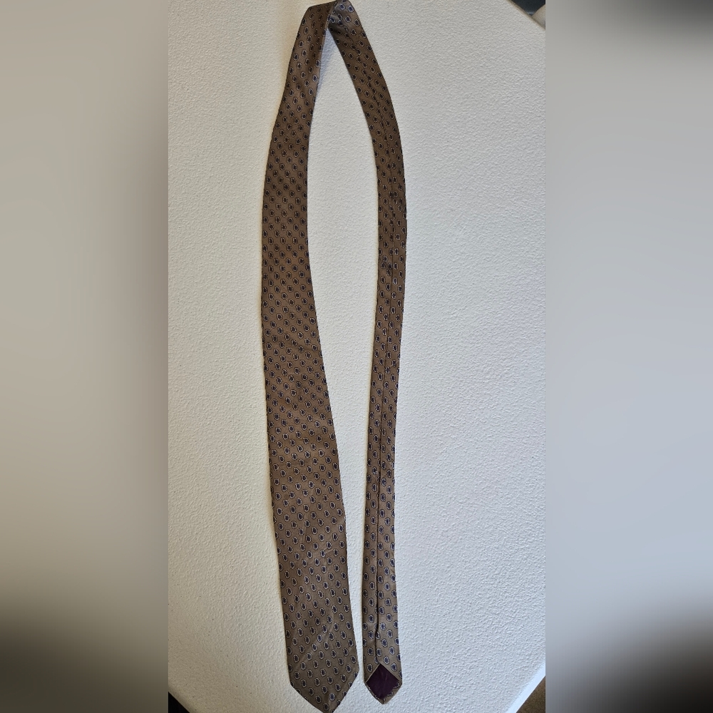Austin Manor Brown Paisley Patterned Tie